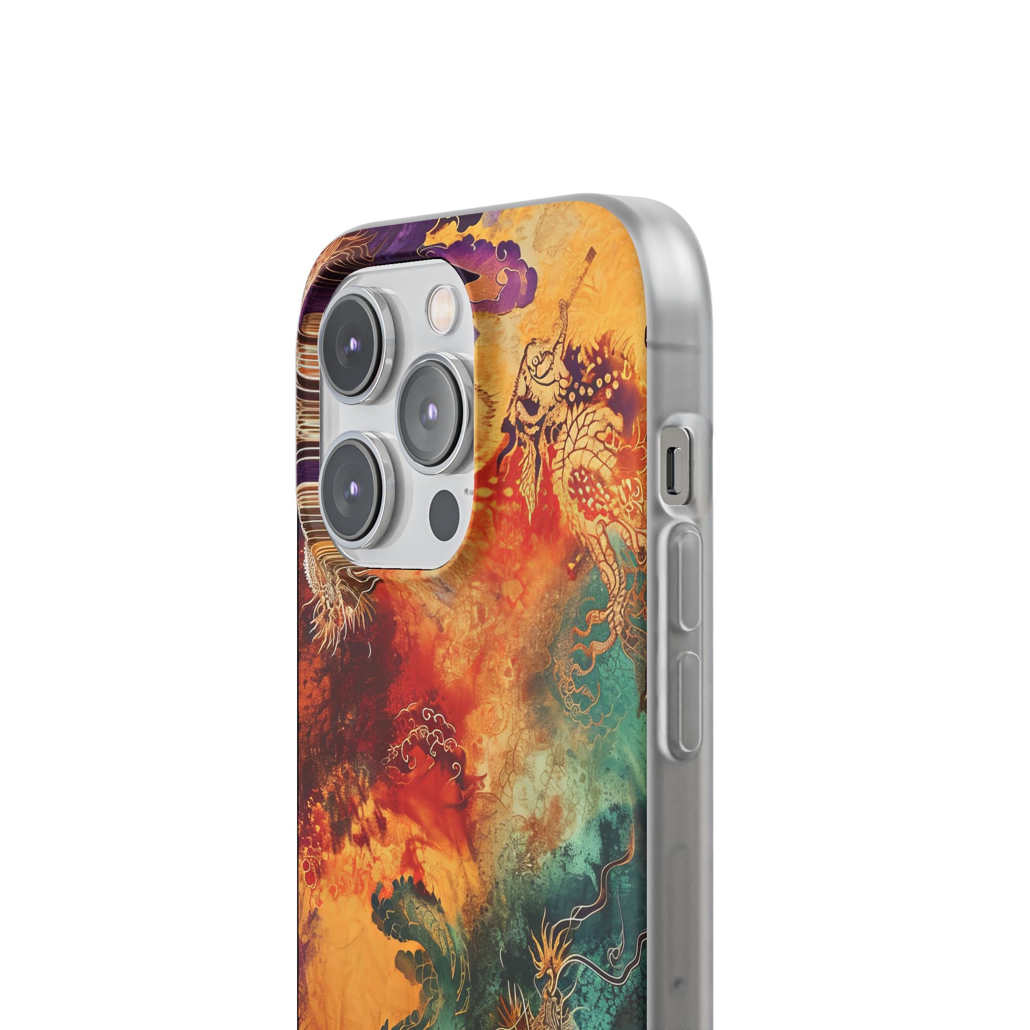 Dragon Ember iPhone 14 Pro -pehmeä suojakotelo