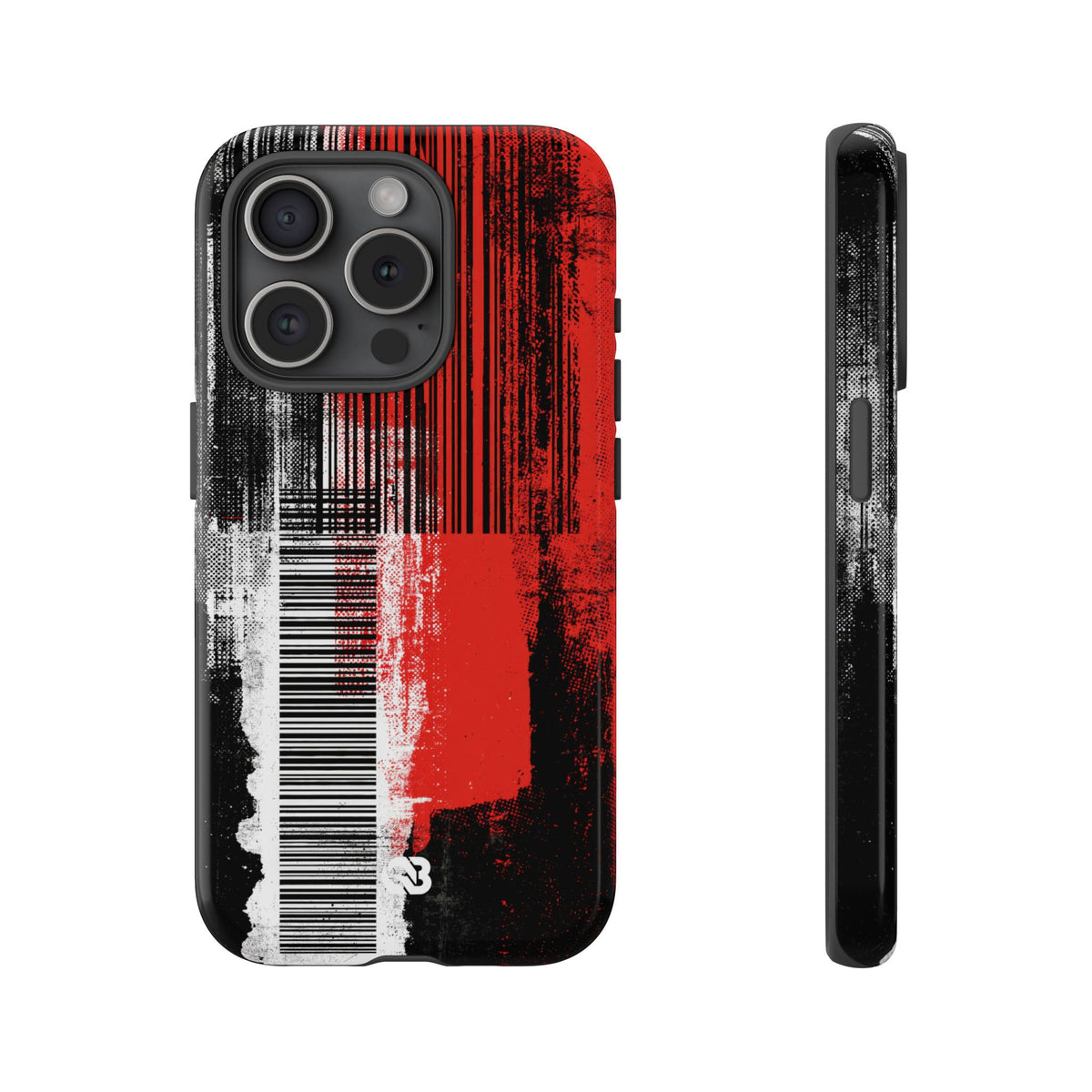 Distorted Barcode · Tough Phone Case for iPhone · Black