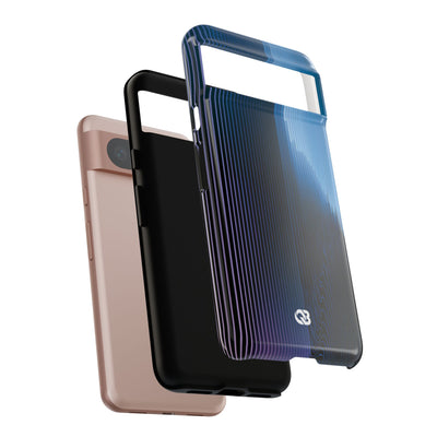 Blue Tough Phone Case for Google Pixel - Indigo Distortion Wave