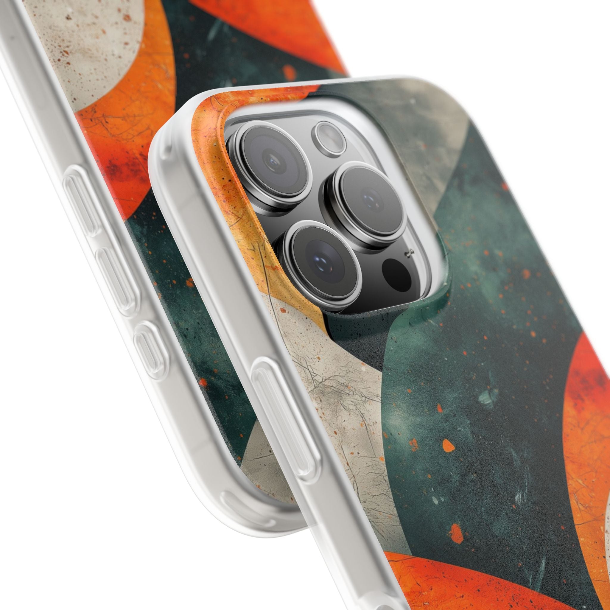 Crimson Wave iPhone 16 Pro Case - Soft