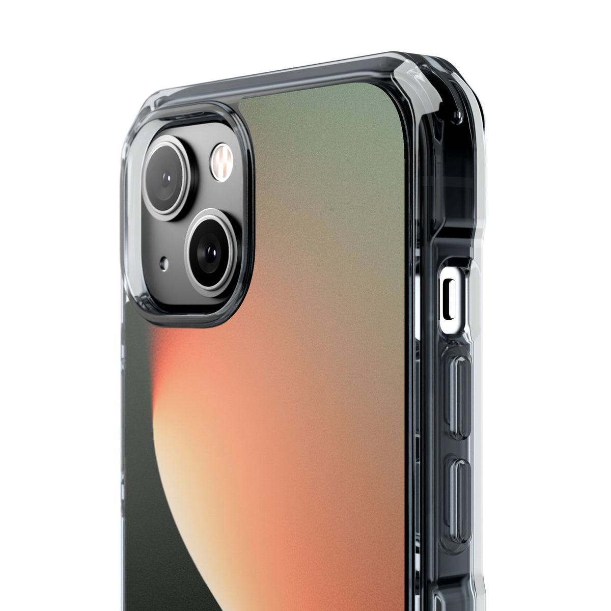 Luminous Arc · Clear Impact Magnetic Phone Case for iPhone · Green