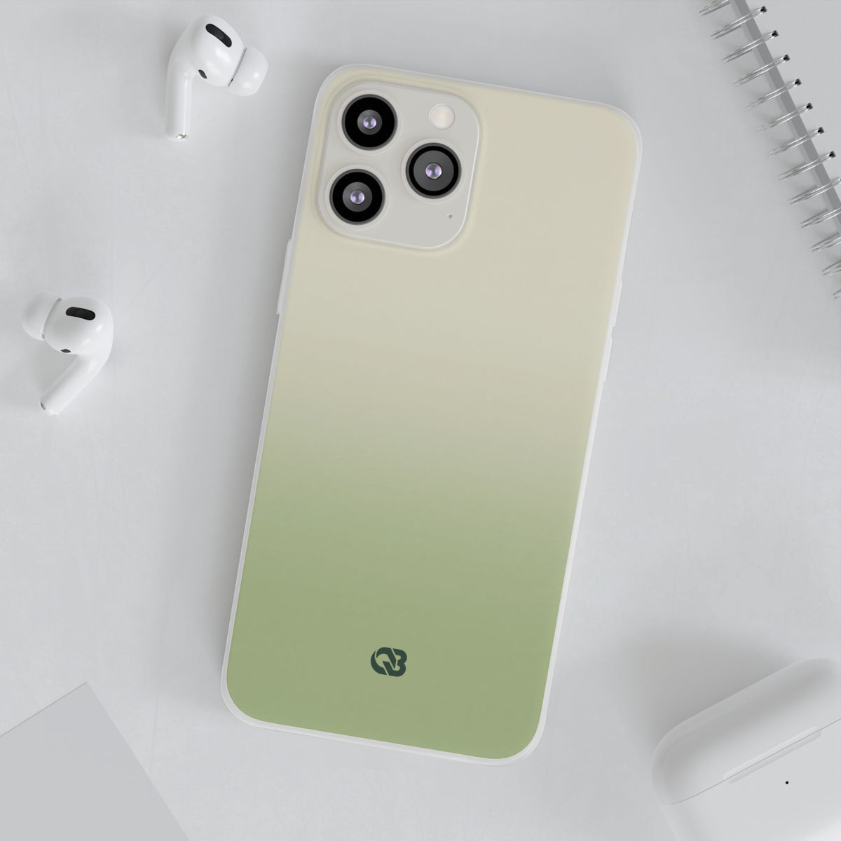 Muted Sage Ombre · Lite Phone Case for iPhone ·  Green