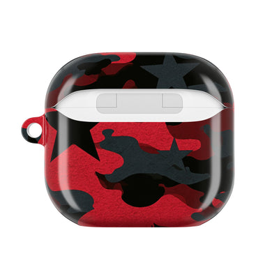 Crimson Skull Camo · Hard Case for AirPods & AirPods Pro · Red