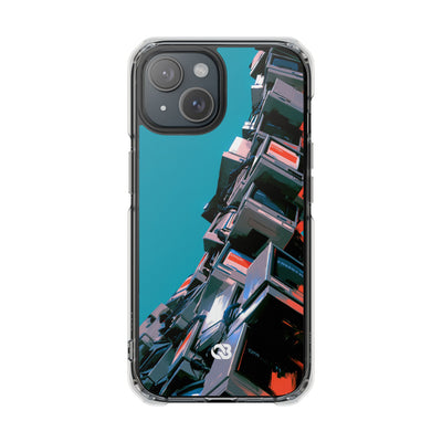 System Error Spire · Clear Impact Magnetic Phone Case for iPhone · Teal
