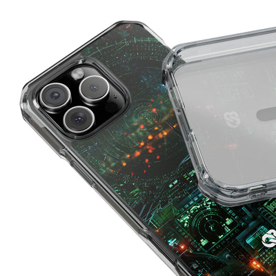 Tactical Avionics HUD · Clear Impact Magnetic Phone Case for iPhone · Green