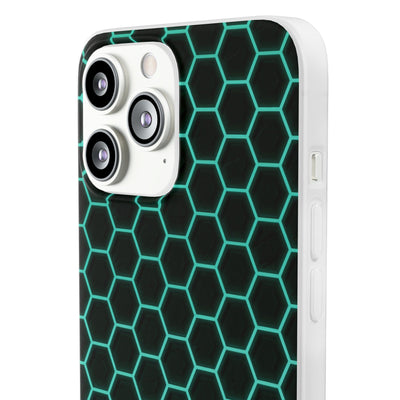 Neon Hex Spectrum · Lite Phone Case for iPhone ·  Teal