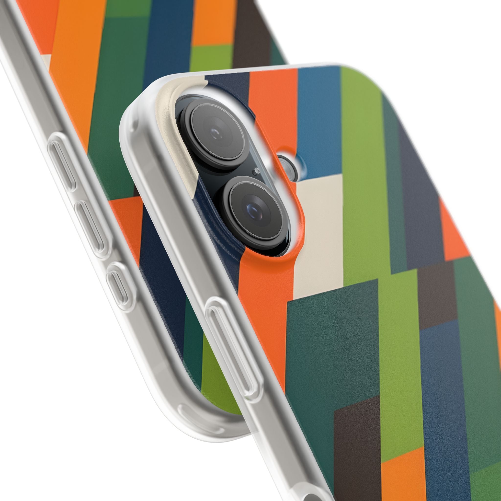 Angled Retro Mosaic · Soft Handyhülle für iPhone