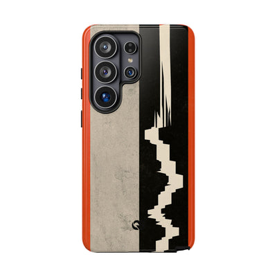 Orange Tough Phone Case for Samsung - Orange Monolith Rift