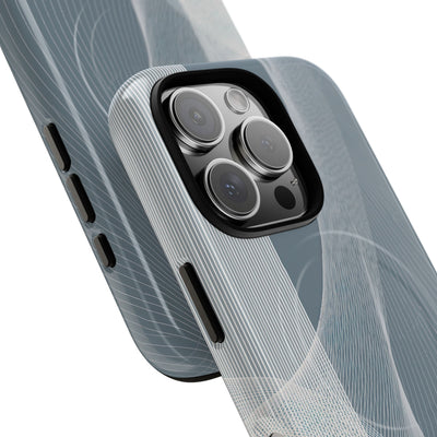 Grey Tough 2.0 Magsafe Phone Case for iPhone - Slate Mesh Horizon
