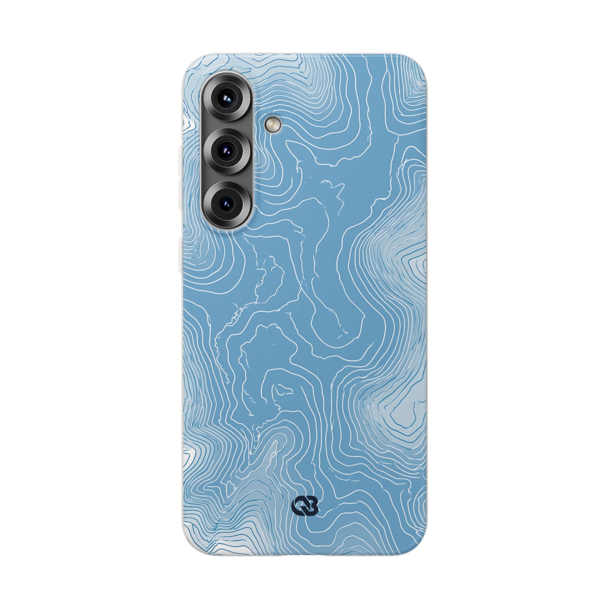 Blue Lite Phone Case for Samsung - Glacial Ridge Topo
