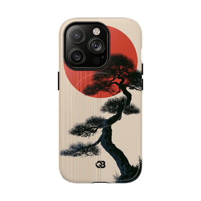 Beige Tough 2.0 Magsafe Phone Case for iPhone - Kyoto Crimson Pine