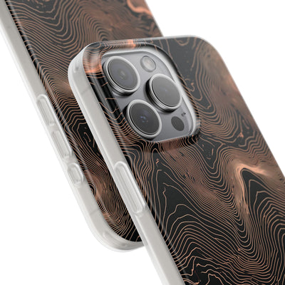 Orange Lite Phone Case for iPhone - Salmon Ridge Topo