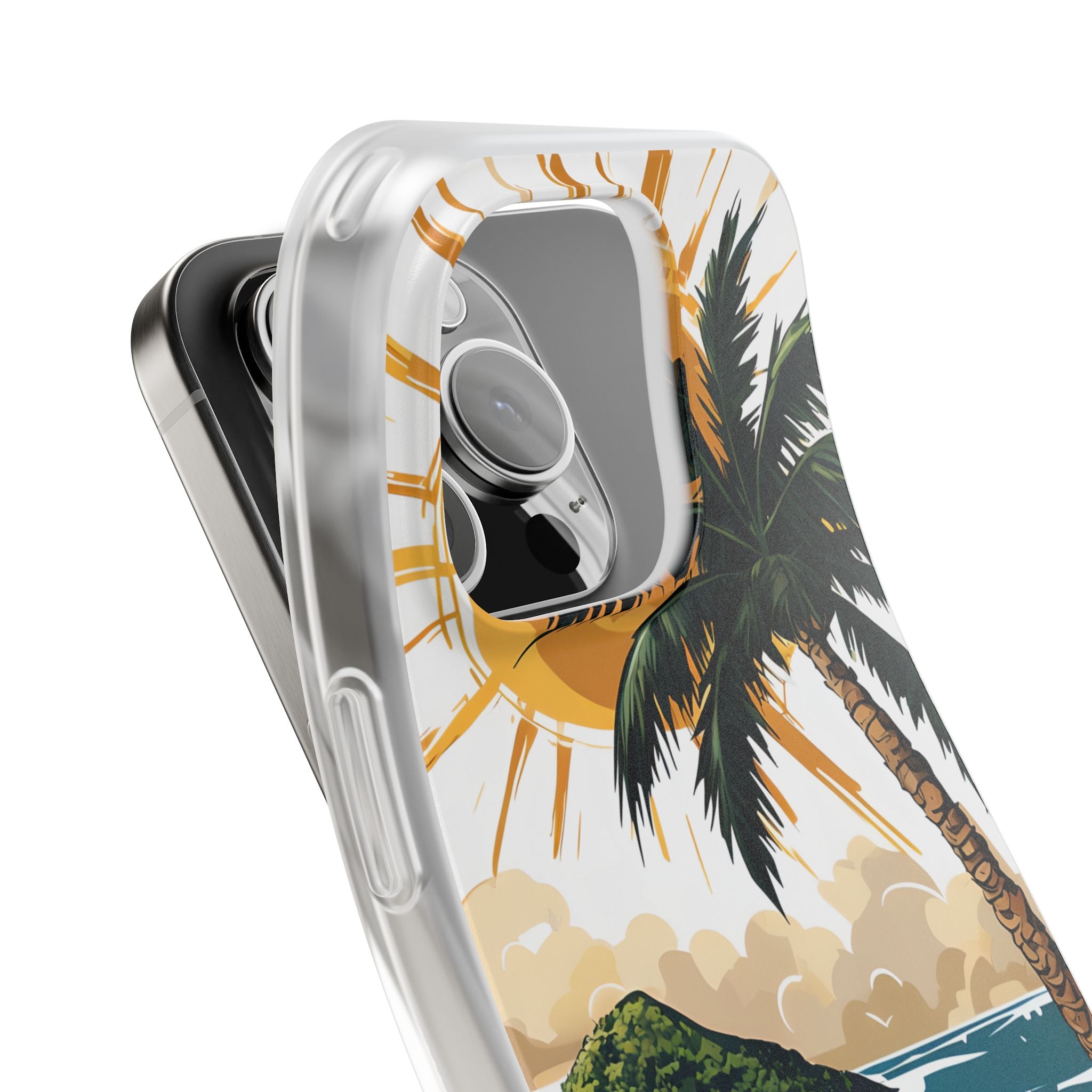 Radiant Coast Solitude · Soft Custodia per iPhone