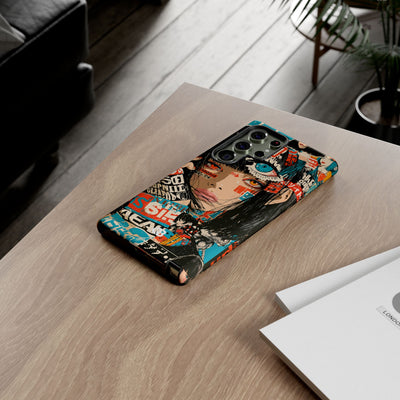 Shibuya Street Collage · Tough Phone Case for Samsung · Red