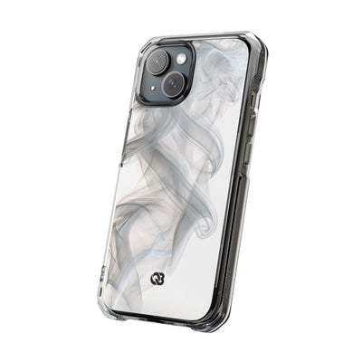 Vapor Noir · Clear Impact Magnetic Phone Case for iPhone ·  White