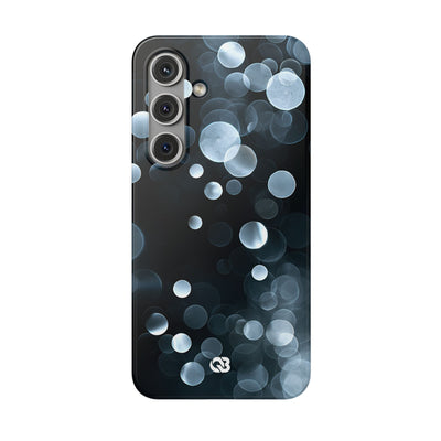 Black Lite Phone Case for Samsung - Silver Orbit Glow