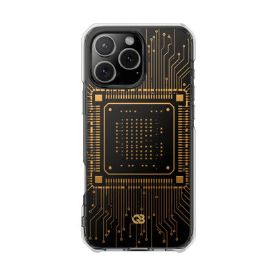 Gold Impact MagSafe Phone Case for iPhone - Cyber Gold Processor