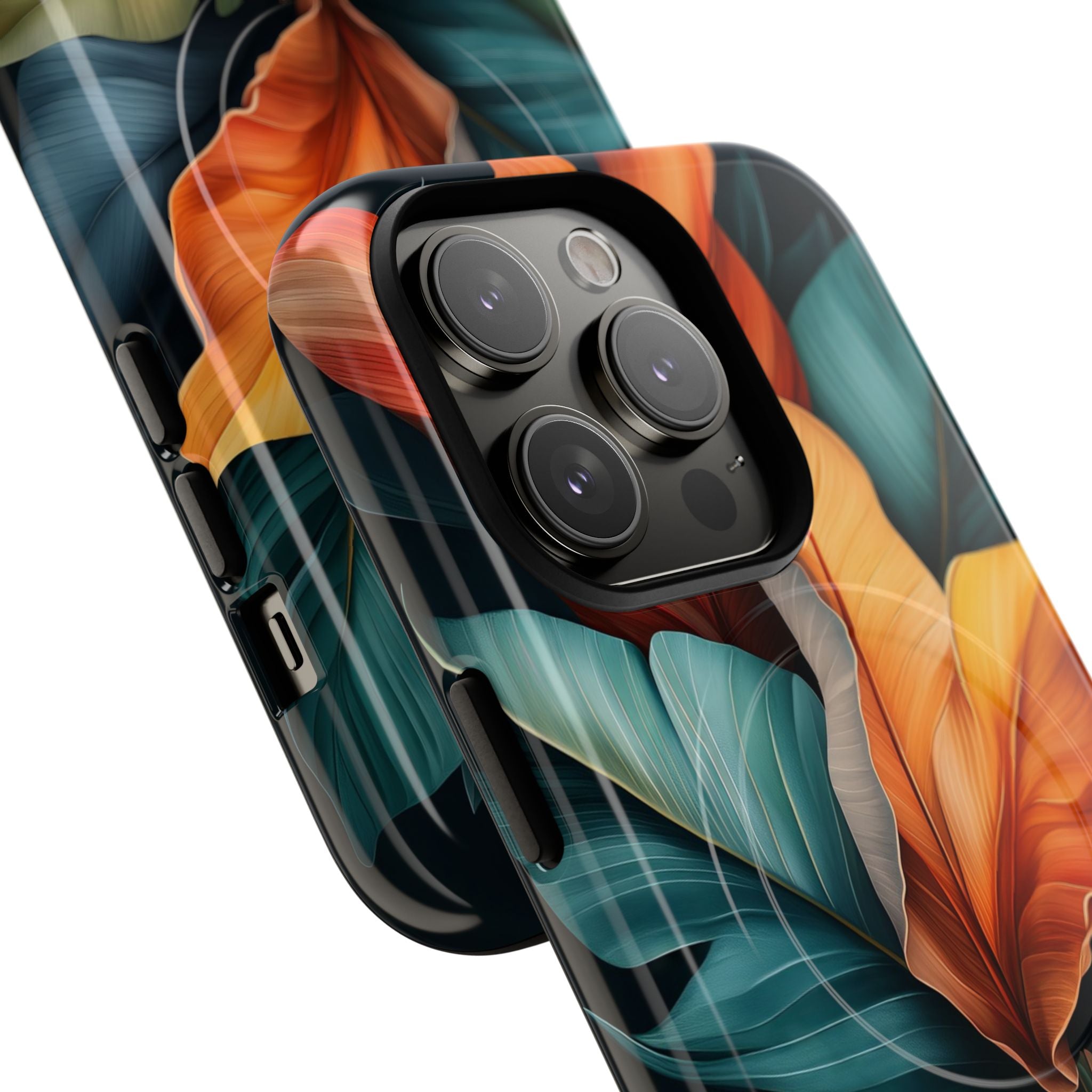 Tropical Leafburst iPhone 14 Pro Case - Tough+