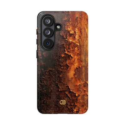 Orange Tough Phone Case for Samsung - Oxidized Iron Crust