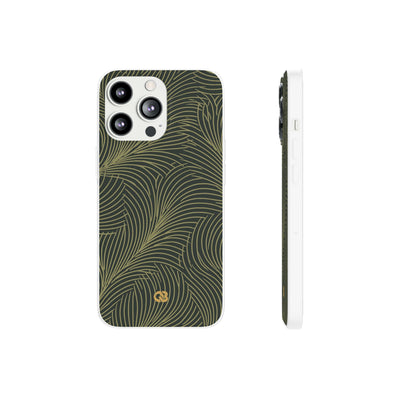 Midnight Palm Frond · Lite Phone Case for iPhone ·  Green
