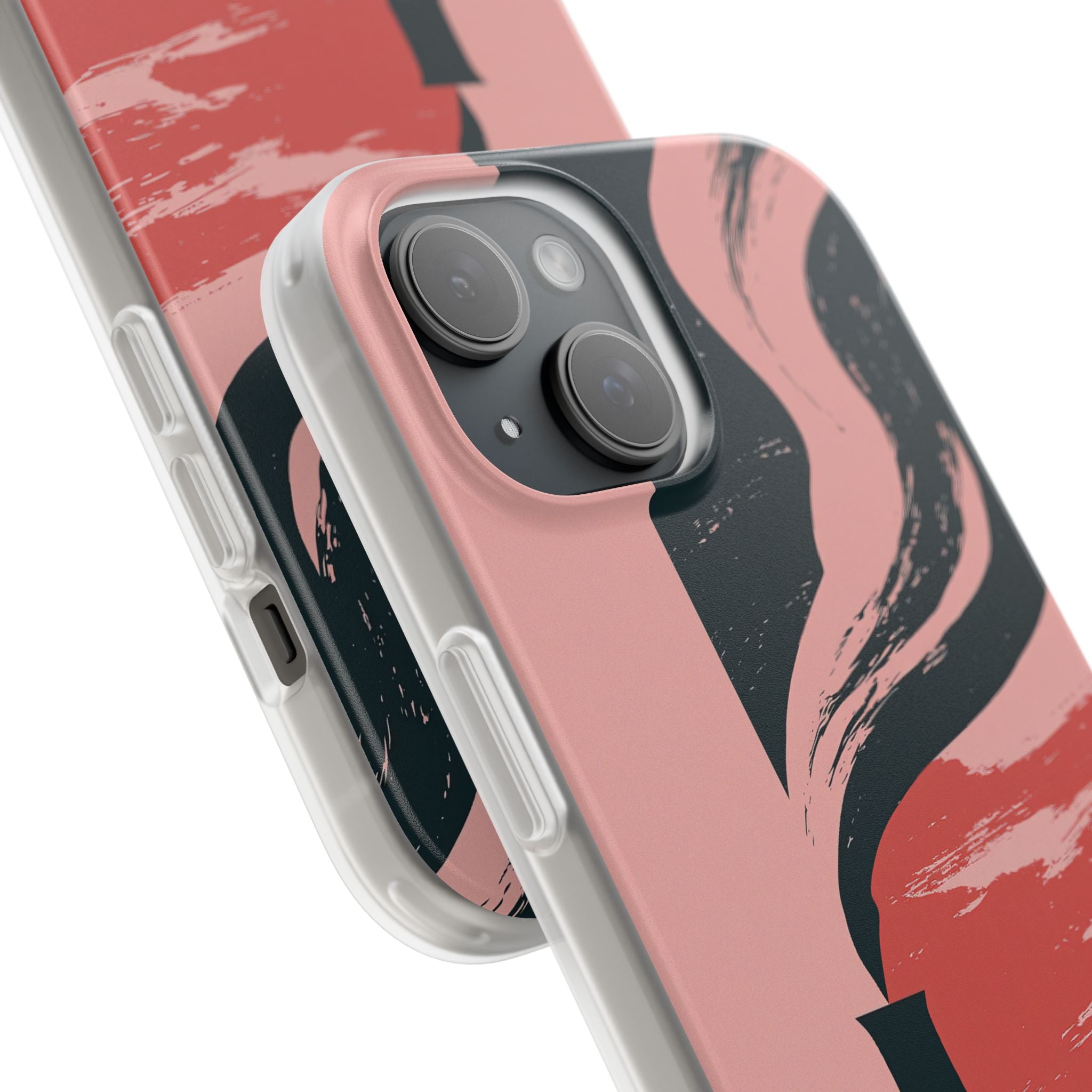 Pink Lite Phone Case for iPhone - Cinder Rose Plume