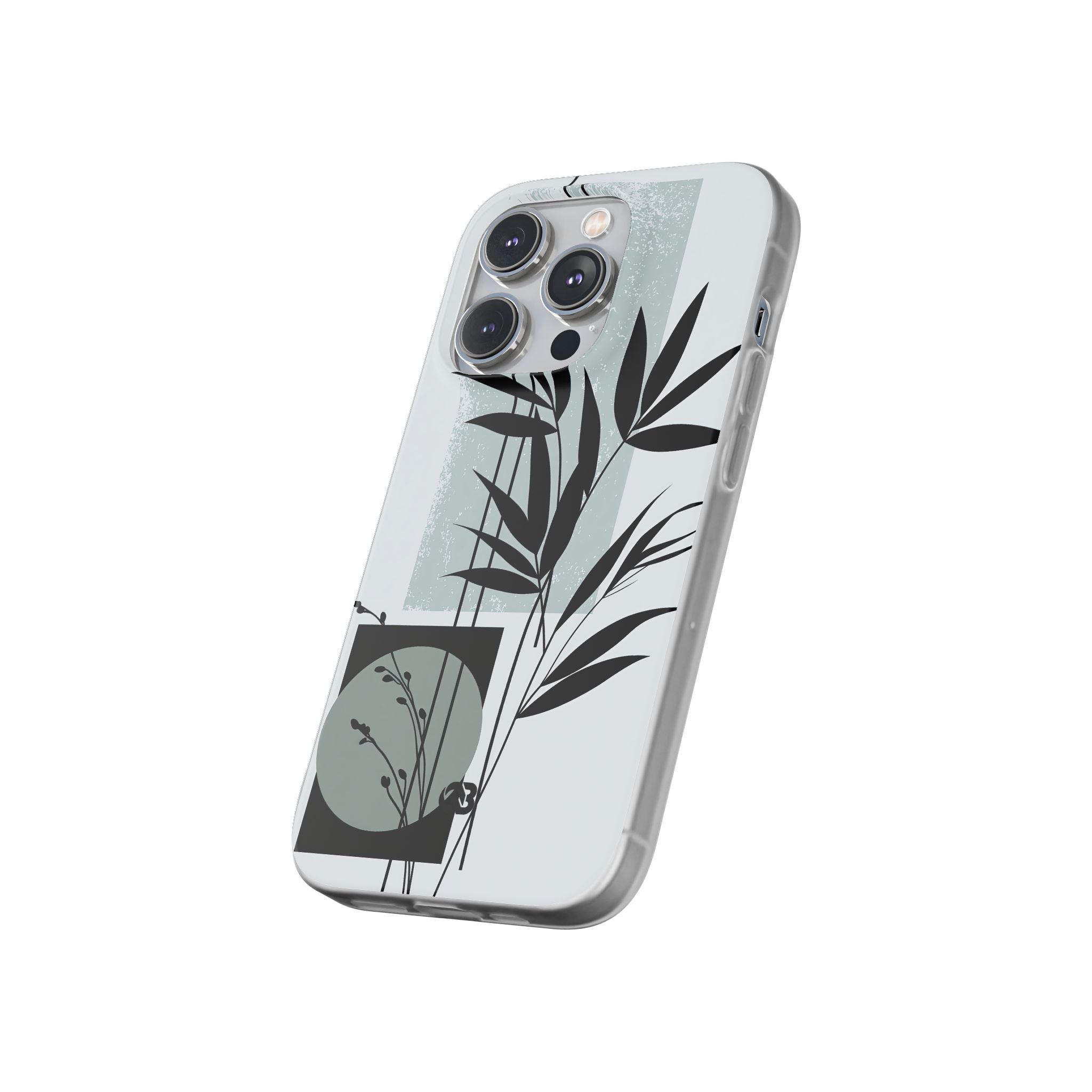 Grey Lite Phone Case for iPhone - Sage Bamboo Noir