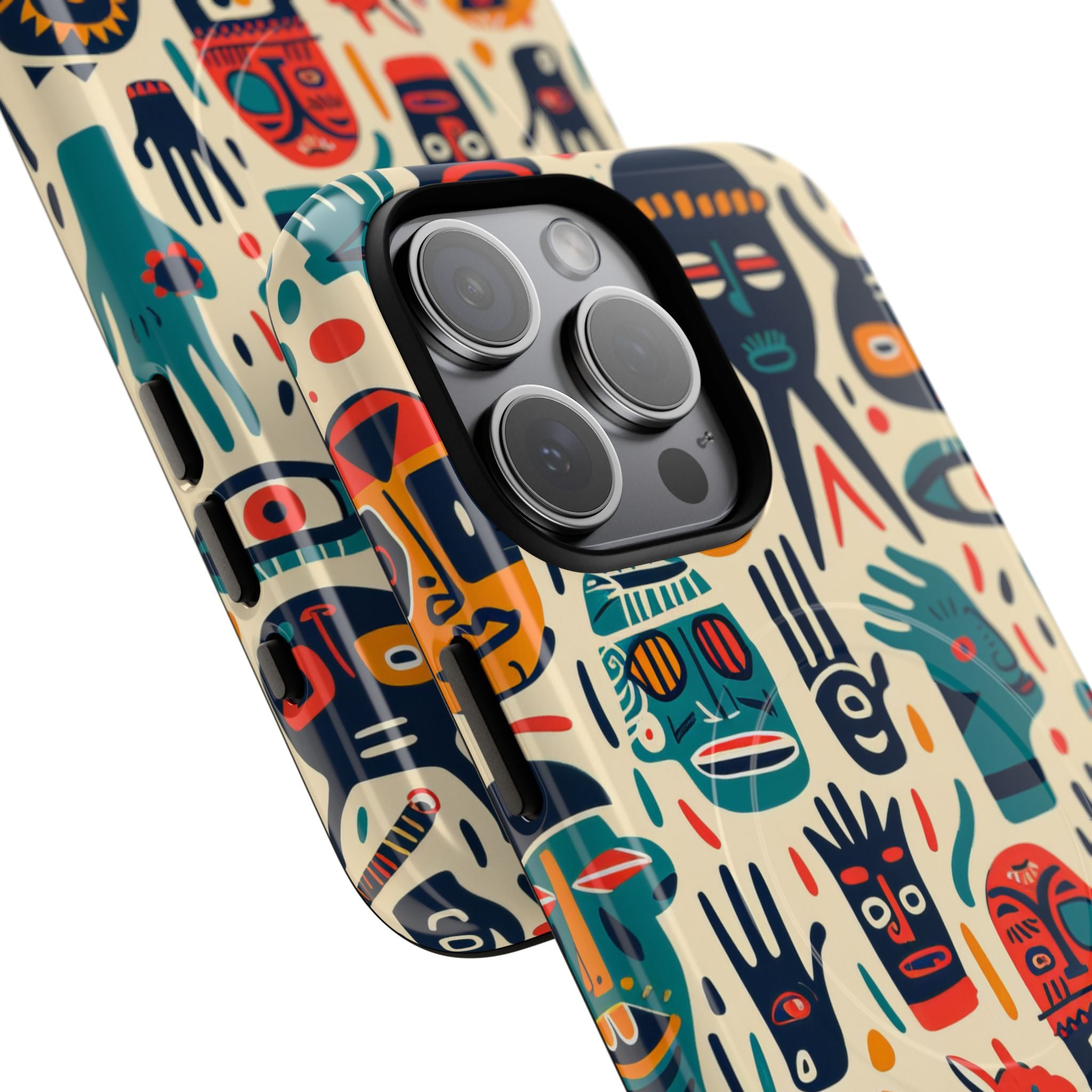 Lebendige Gesichter iPhone 15 Pro Max Case - Tough+