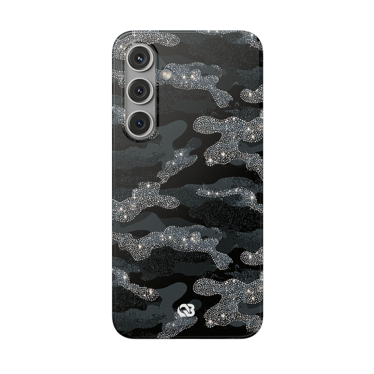 Glitter Shadow Camo · Lite Phone Case for Samsung · Black