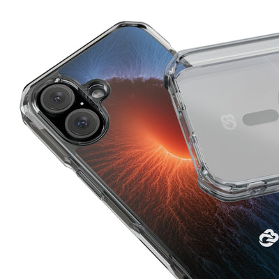 Thermal Aura Pulse · Clear Impact Magnetic Phone Case for iPhone · Blue