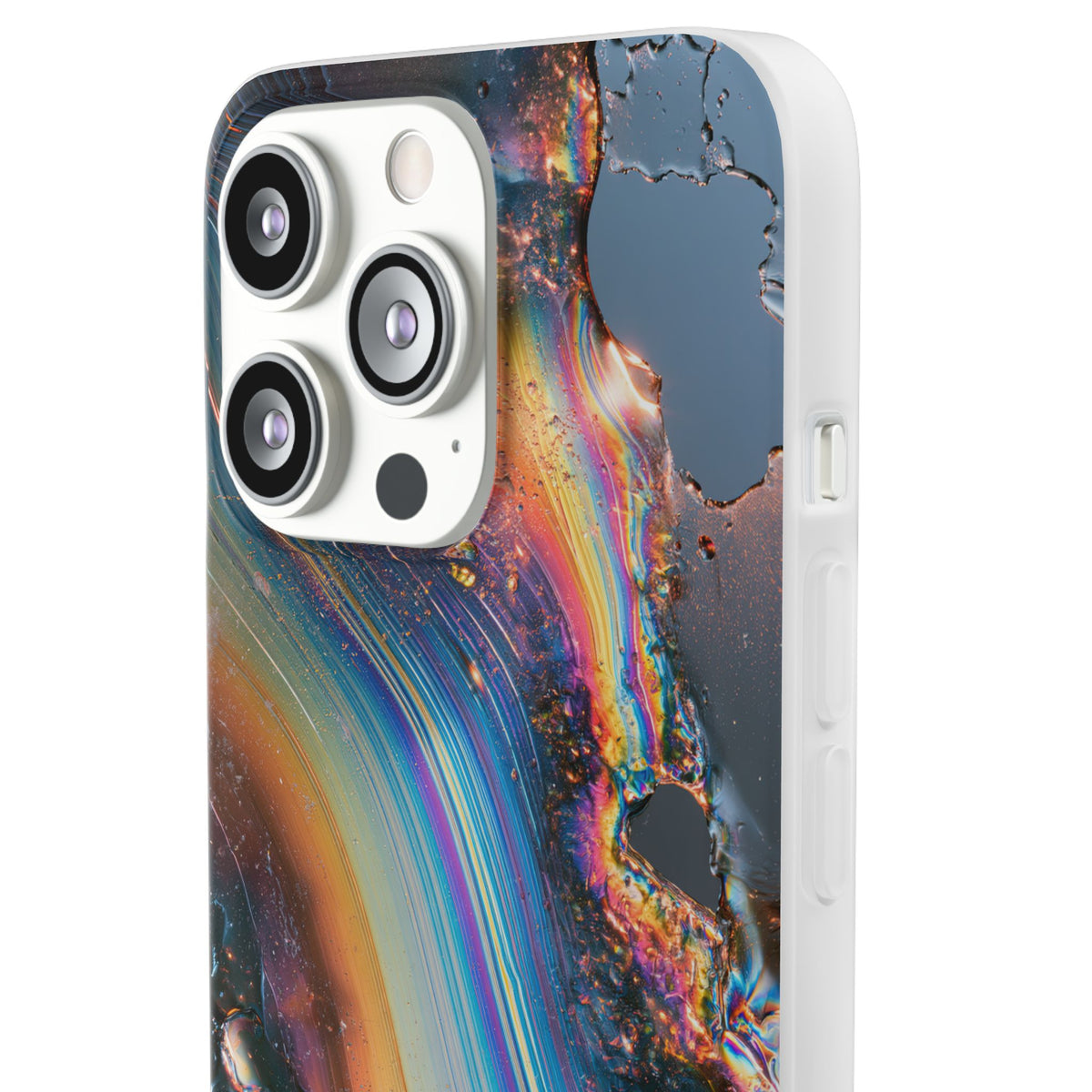 Prismatic Aura Flow · Lite Phone Case for iPhone ·  Blue