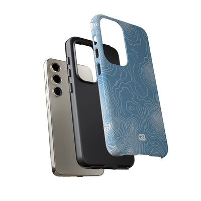 Glacial Basin Topo · Tough Phone Case for Samsung · Blue