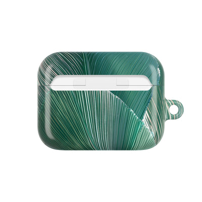 Translucent Fan Palm · Hard Case for AirPods & AirPods Pro · Teal