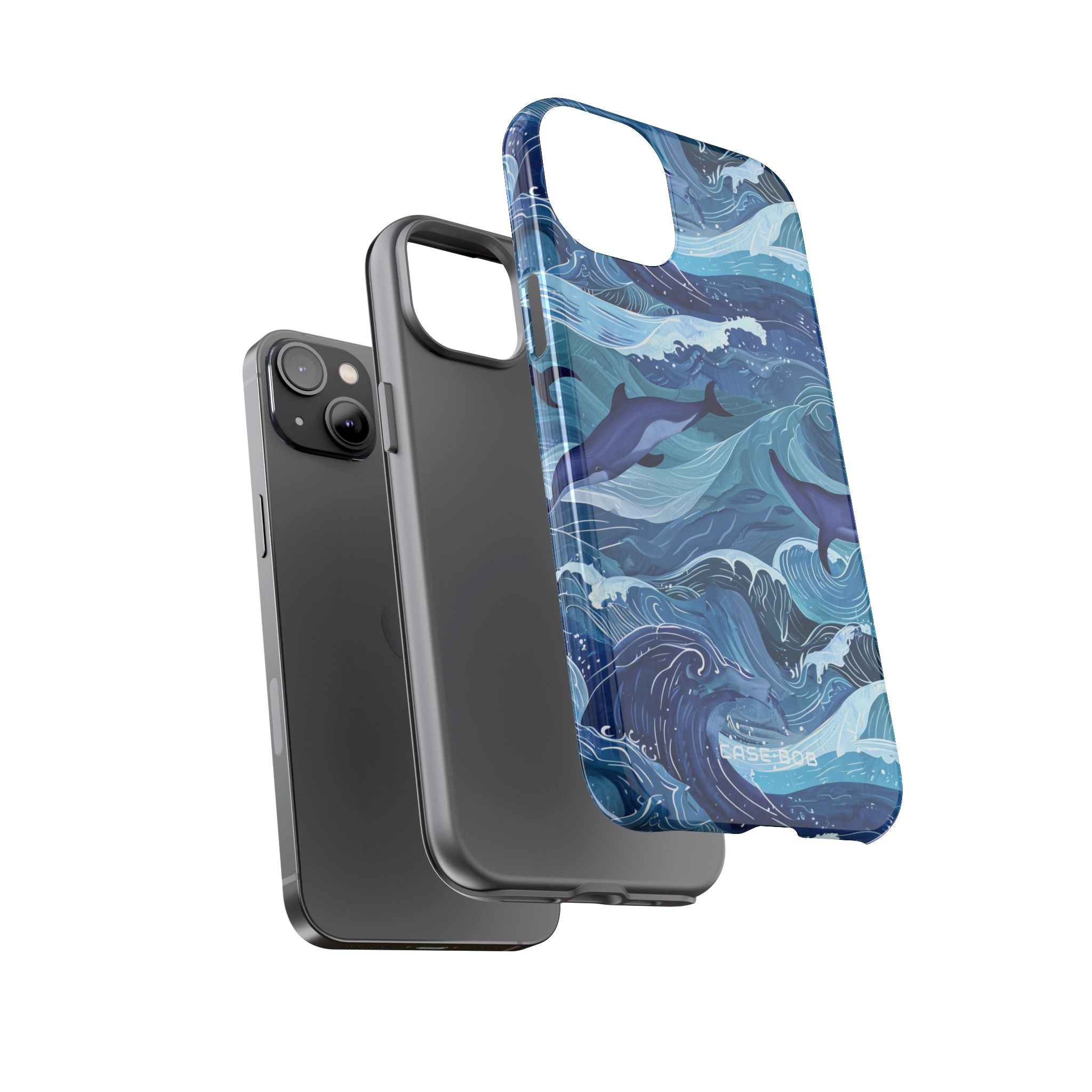 Dolphin Waves iPhone 14 Plus Case - Tough