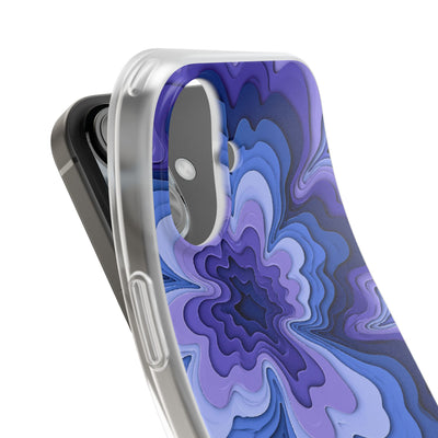 Periwinkle Strata Bloom · Lite Phone Case for iPhone ·  Purple