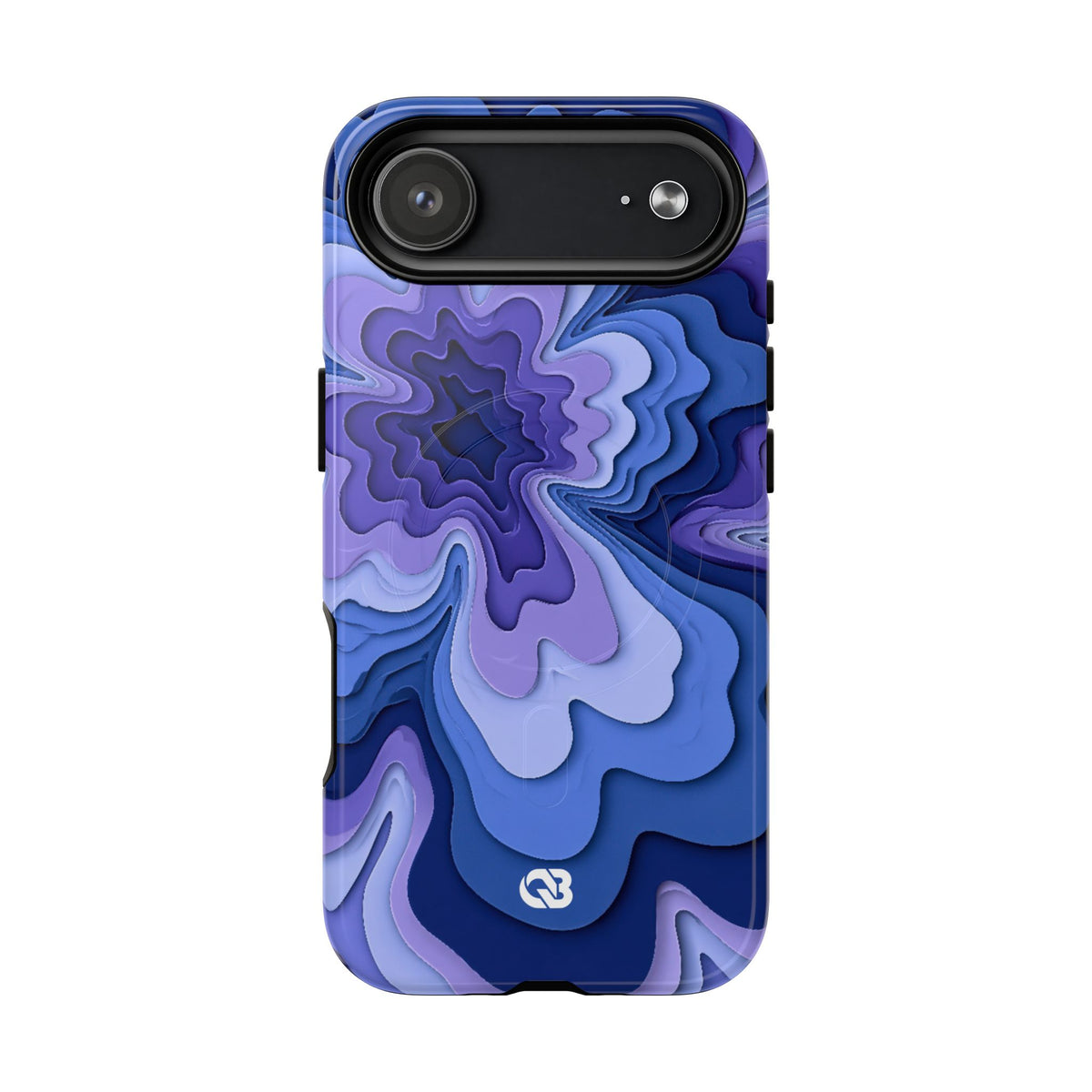 Periwinkle Strata Bloom · Tough 2.0 Magnetic Phone Case for iPhone · Purple