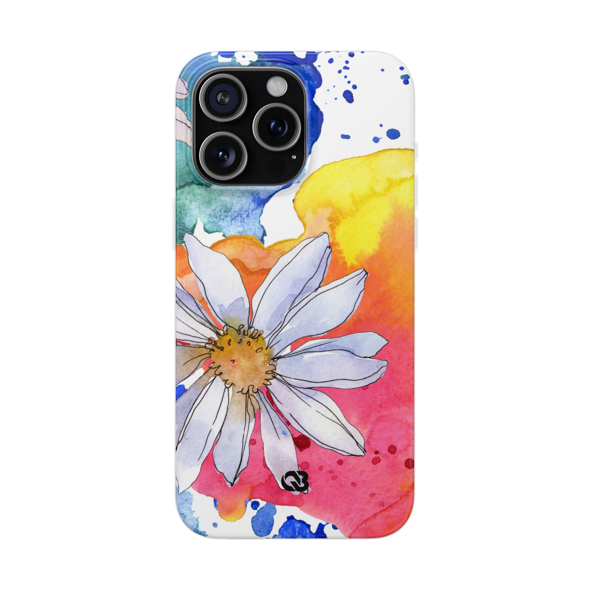 Vivid Bloom Splatter · Soft Custodia per iPhone