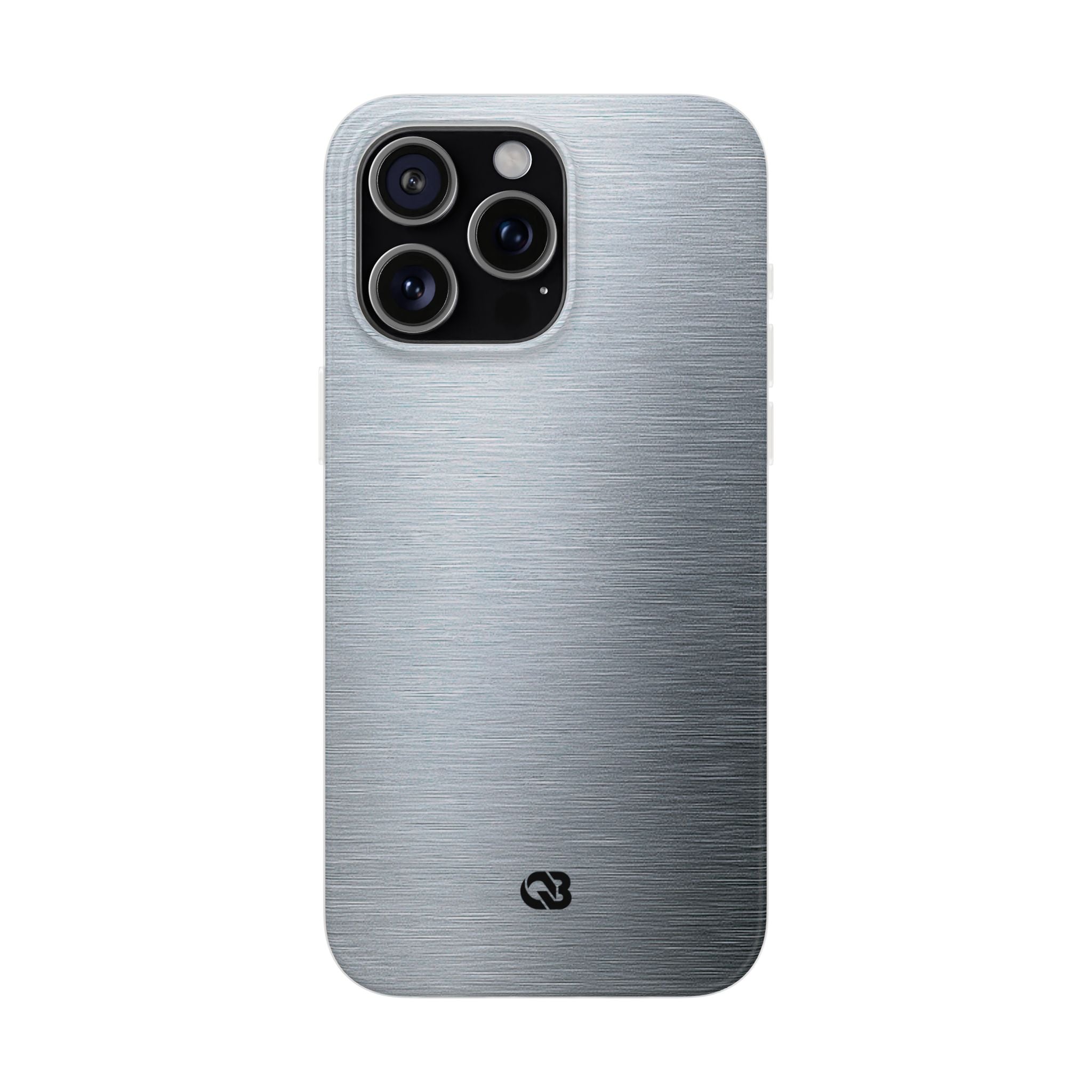 Silver Lite Phone Case for iPhone - Satin Chrome Grain