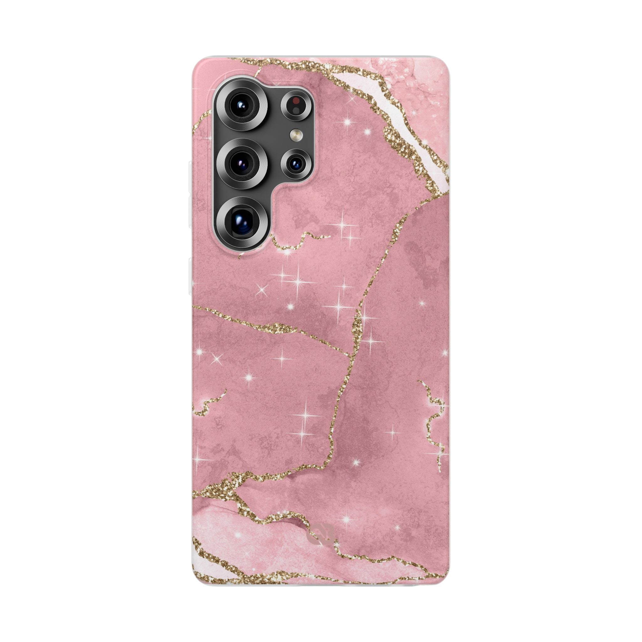 Rose Sparkle Marble · Soft Phone Case for Samsung