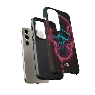 Neon Drip Skull · Tough Phone Case for Samsung · Black