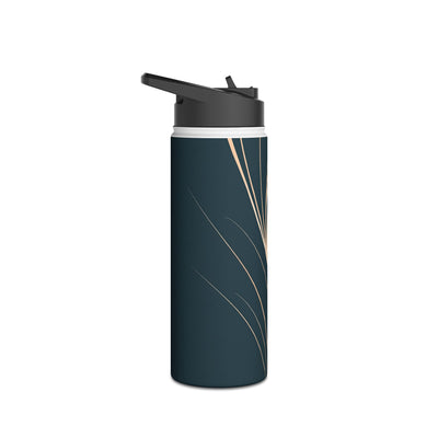 Botanical Contour · Insulated Water Bottle · Teal