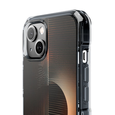Amber Meridian · Clear Impact Magnetic Phone Case for iPhone · Black