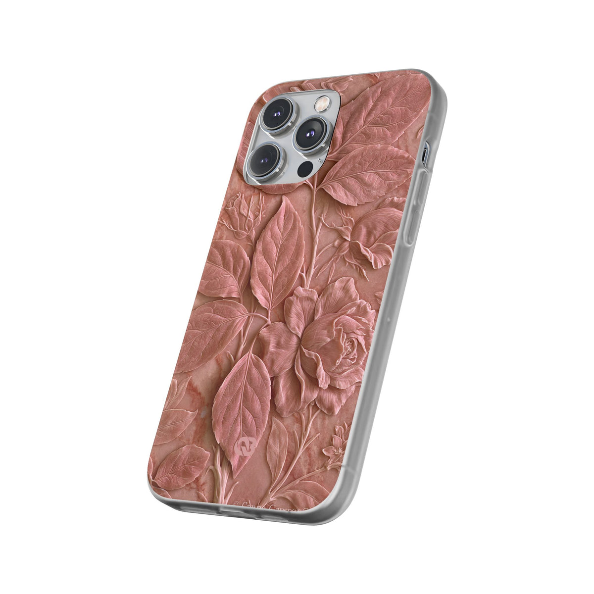 Blush Rose Relief · Lite Phone Case for iPhone ·  Pink