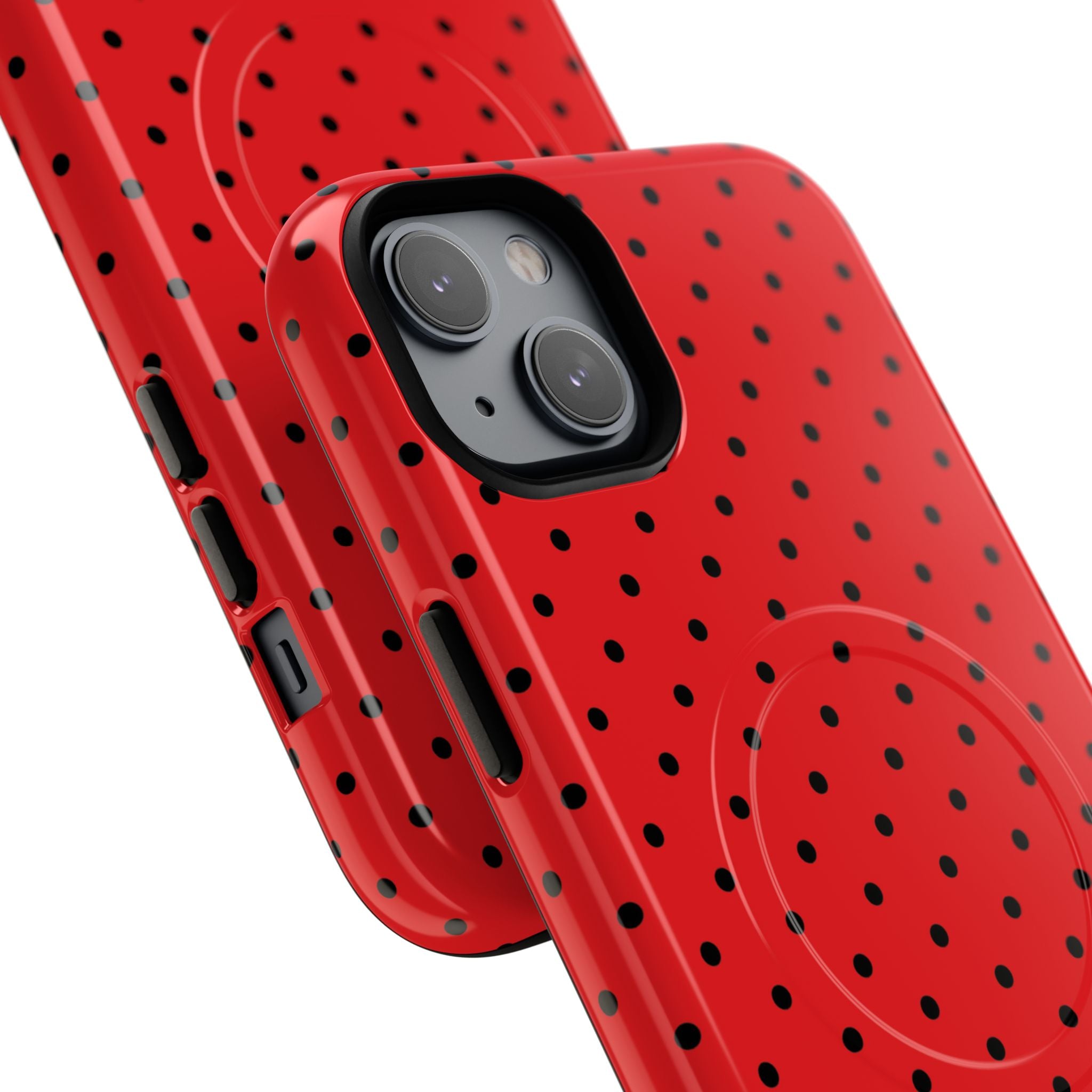 Crimson Dot Matrix iPhone 14 Plus Case - Tough+