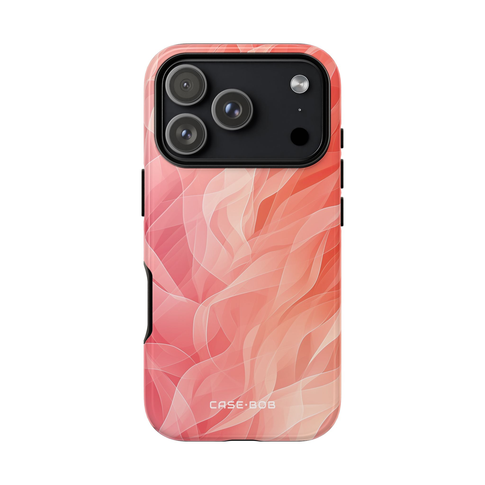 Peach Wave Drift iPhone 17 Pro Case - Tough - CASE•BOB