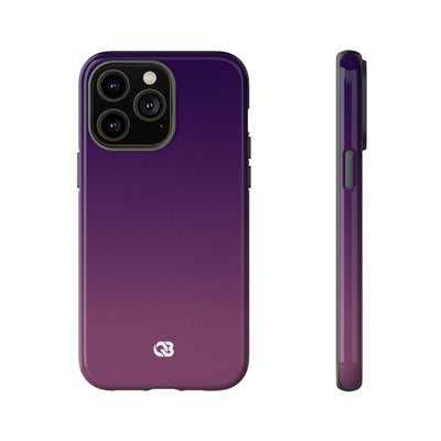 Purple Tough Phone Case for iPhone - Nocturnal Plum Fade