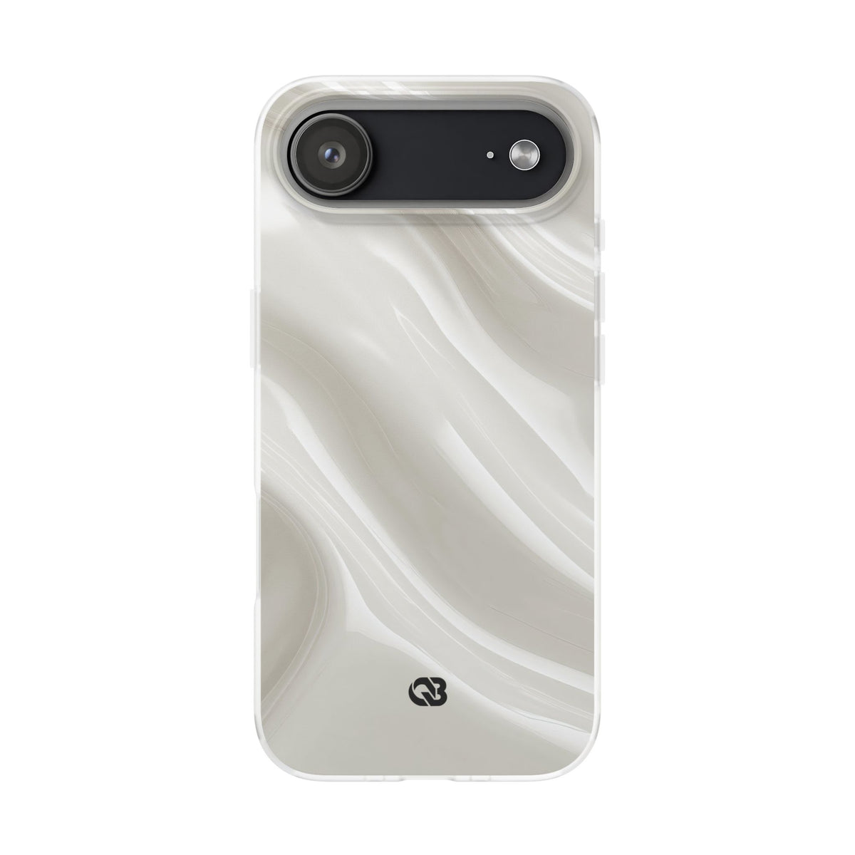 Liquid Enamel Fold · Lite Phone Case for iPhone ·  White
