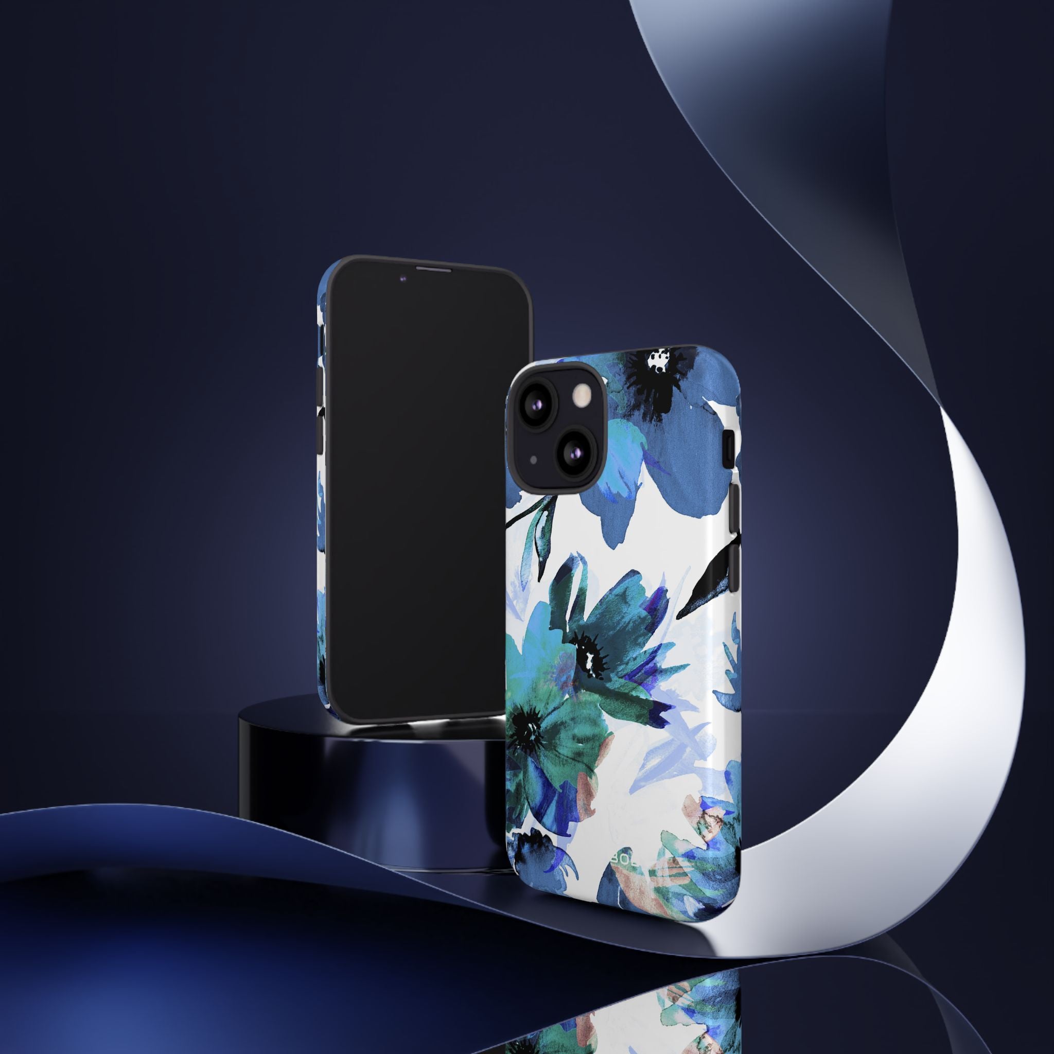 Blue Blossom Radiance iPhone 13 Mini Case - Tough