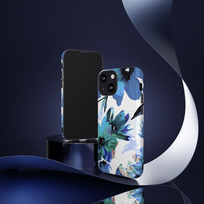 Blue Blossom Radiance iPhone 13 Mini Case - Tough