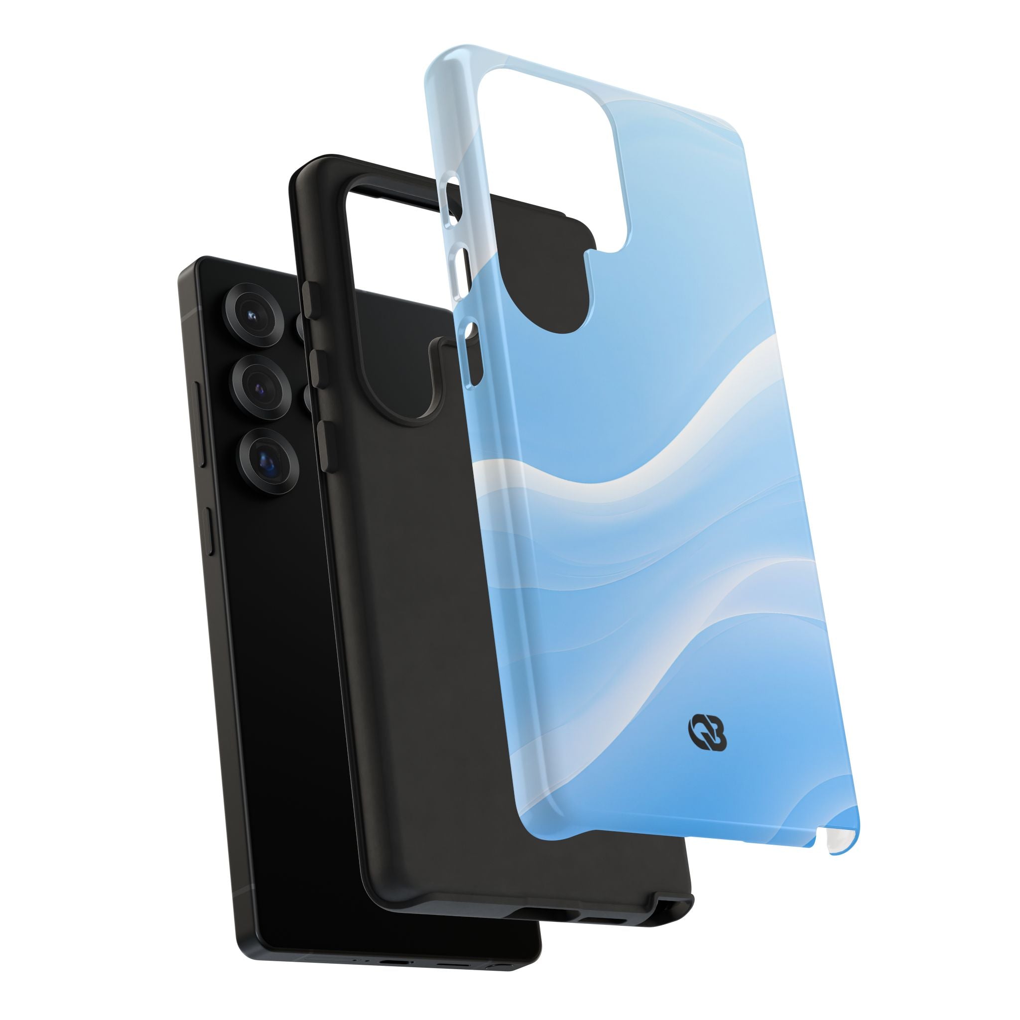 Blue Tough Phone Case for Samsung - Glacial Blue Silk