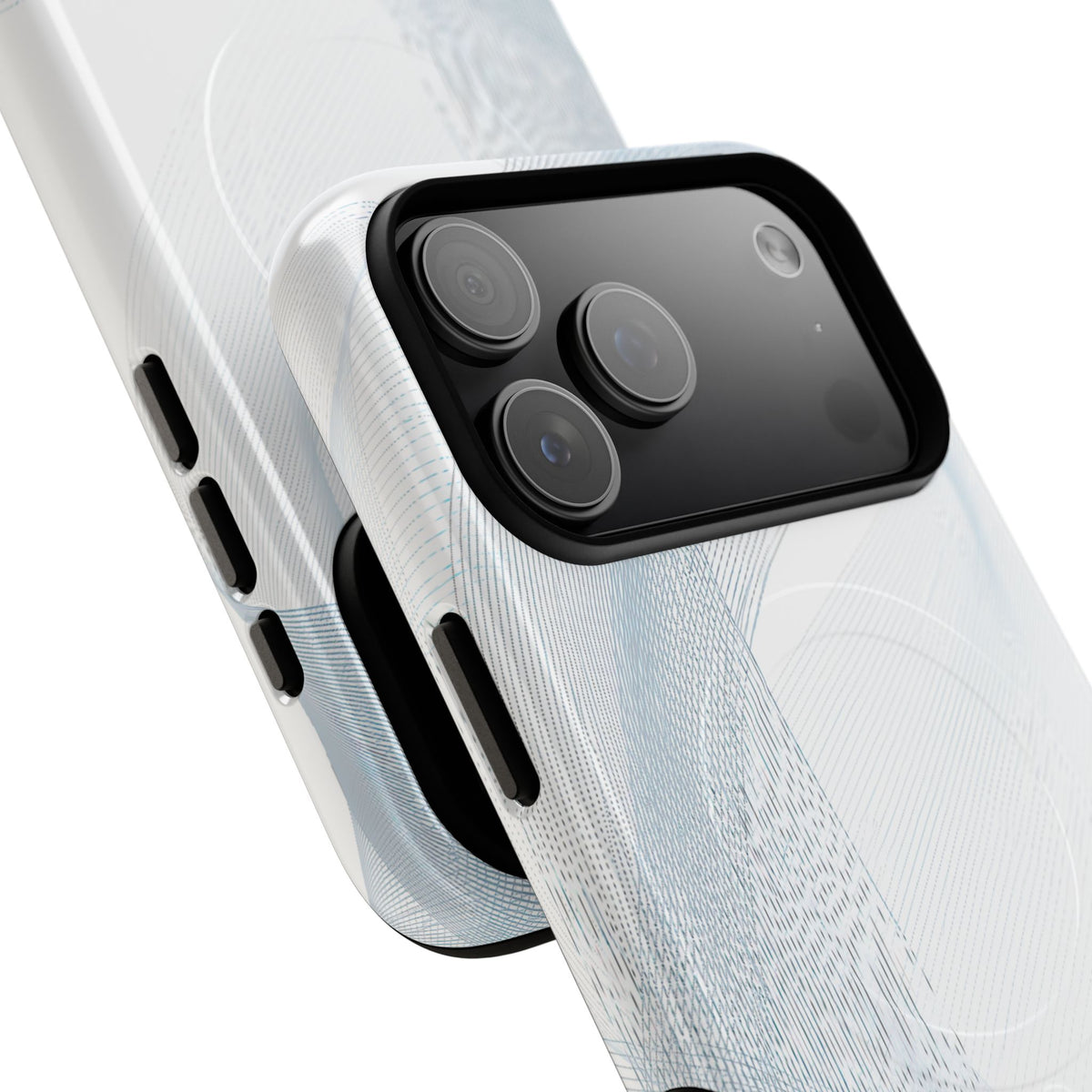 Glacial Contour Waves · Tough 2.0 Magnetic Phone Case for iPhone · White
